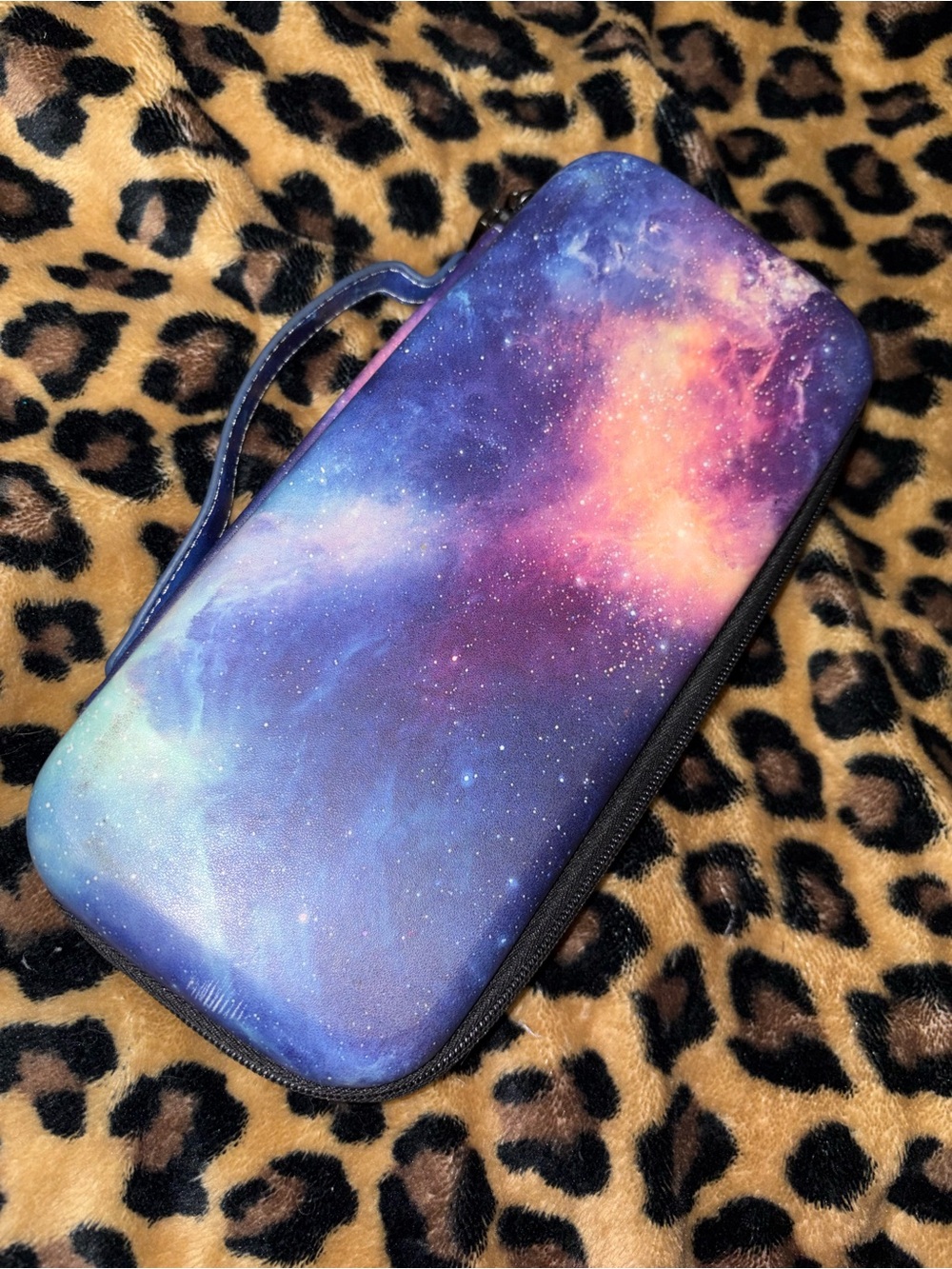 Galaxy Print Travel Nintendo switch case- Purple Pink Blue Nebula